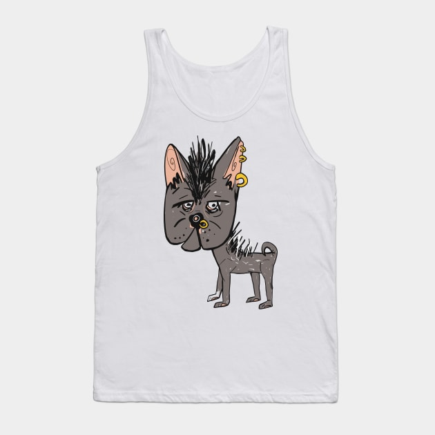 Grumpy Chihuahua with Piercings Tank Top by Shadoodles